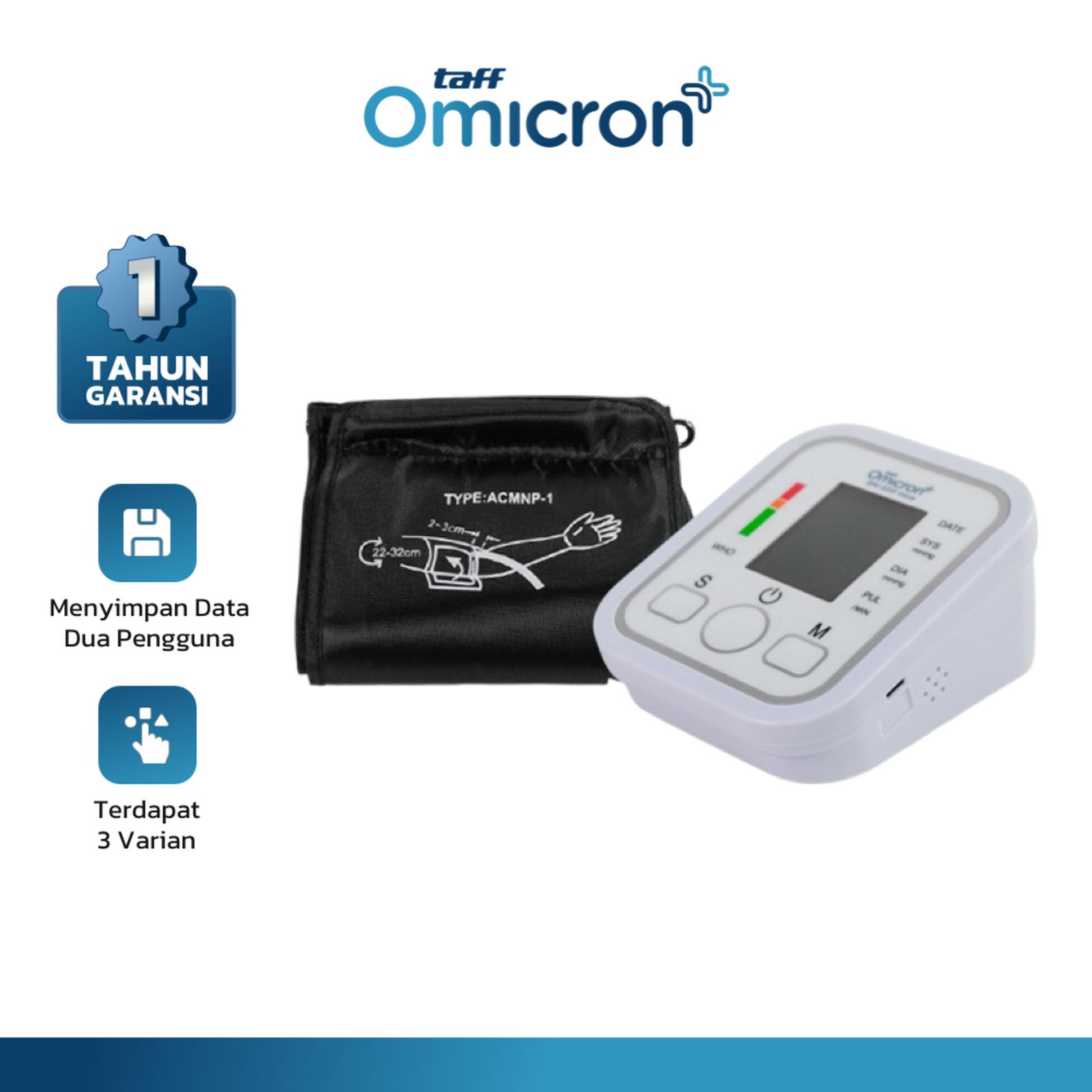 TaffOmicron Tensimeter Digital BW-3205 Pengukur Tekanan Darah Tanpa Suara — Kesehatan