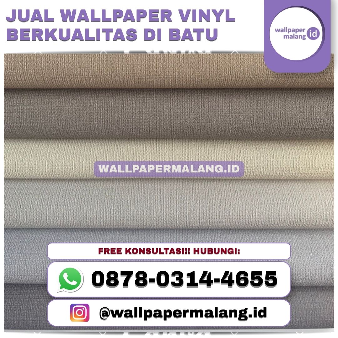 JUAL WALLPAPER VINYL BERKUALITAS DI BATU — Rumah Tangga