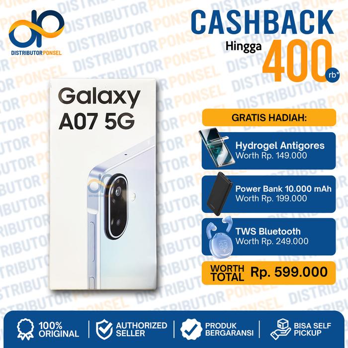 Samsung Galaxy A07 4G 4/64GB Hitam Garansi Resmi 1 Tahun — Handphone & Tablet