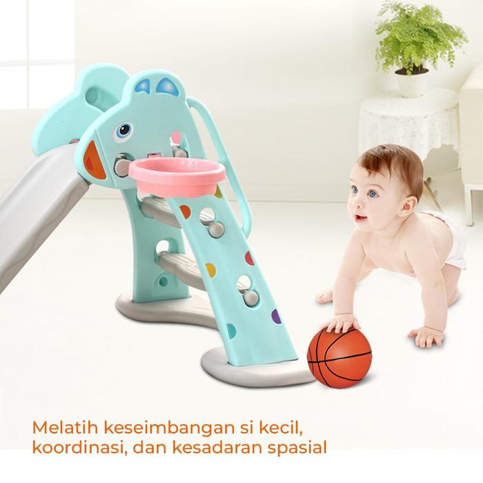 Perosotan Anak Karakter Dolphin Biru Termasuk Ring dan Bola — Mainan & Hobi