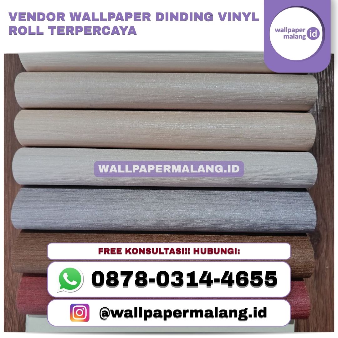 Vendor wallpaper dinding vinyl roll terpercaya — Rumah Tangga