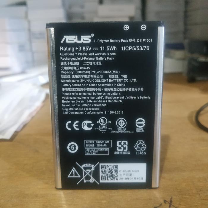 Baterai Original Asus Zenfone 2 Laser dan Selfie 5.5 Inci C11P1501 — Handphone & Tablet