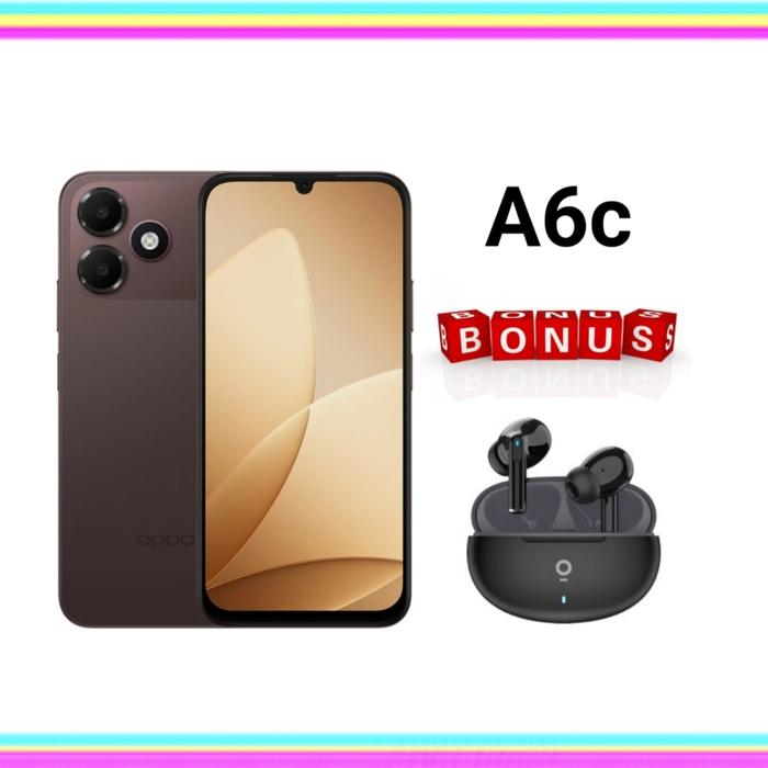 OPPO A6C 4GB/64GB Warna Brown Baru Garansi Resmi — Handphone & Tablet