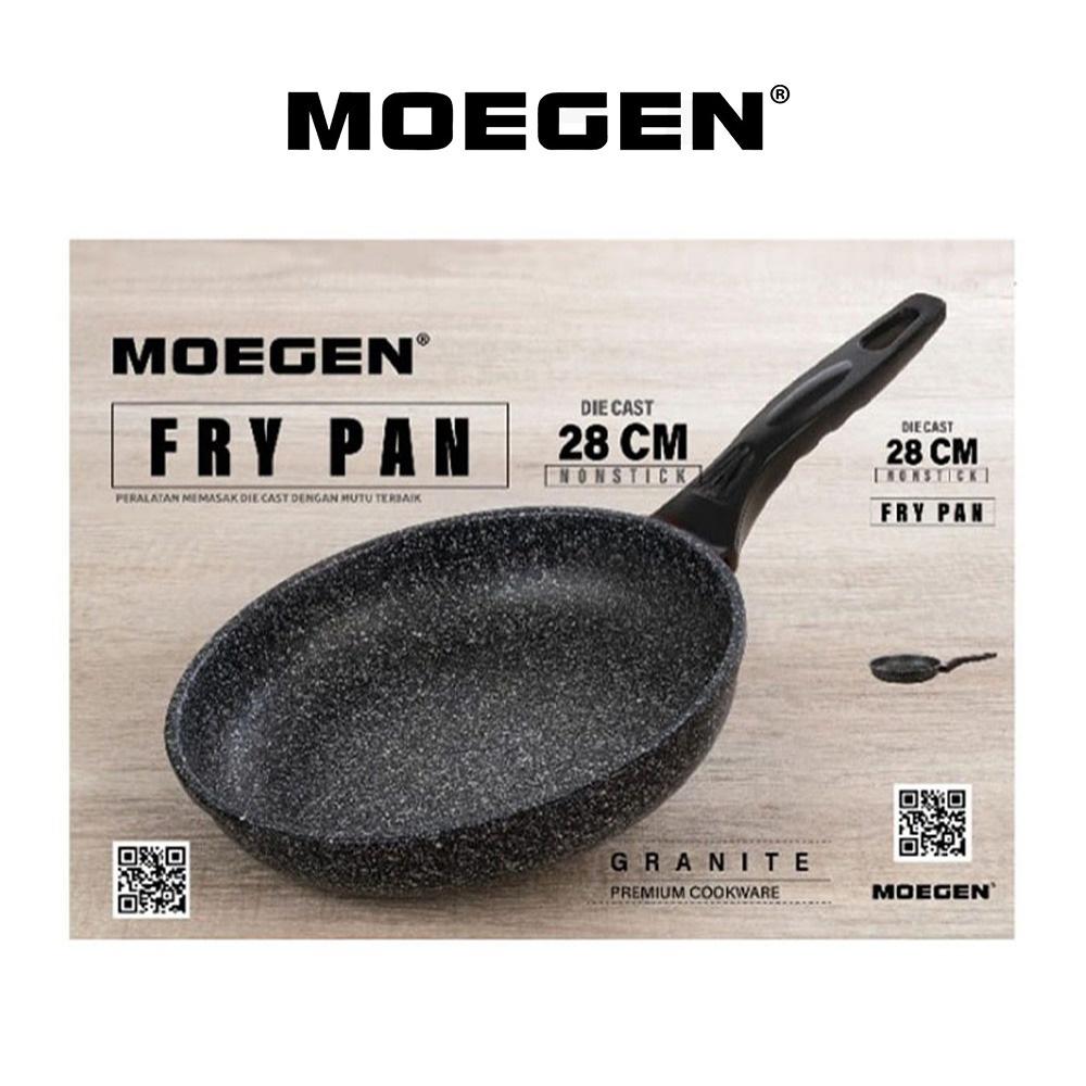 Frypan Moegen 28 cm Granite Series Anti Lengket tanpa Tutup Kaca — Dapur