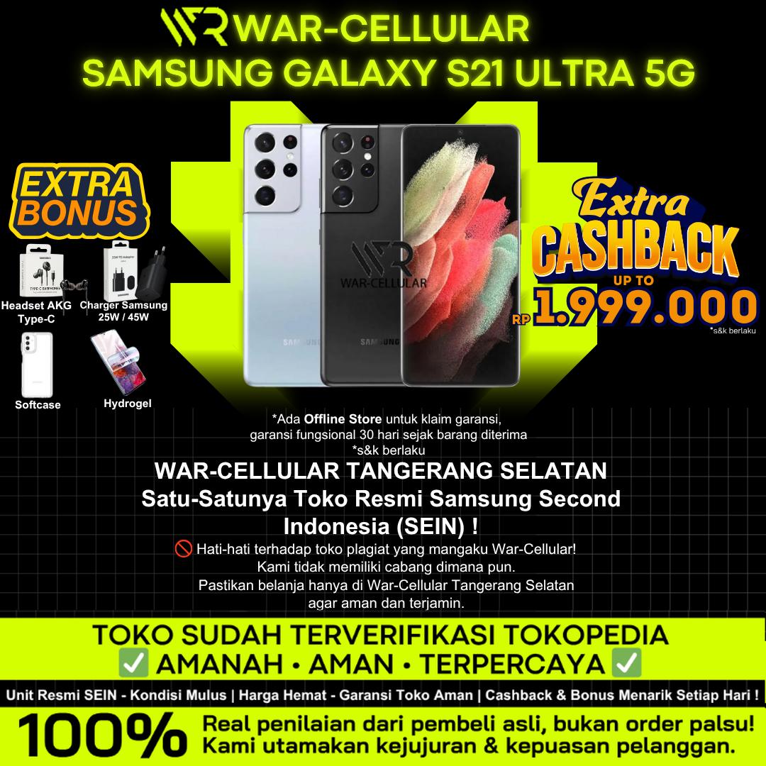 Samsung Galaxy S21 Ultra 5G SEIN Resmi Indonesia 12/256GB 12/512GB — Handphone & Tablet