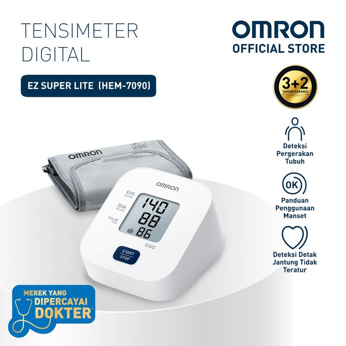 Tensimeter Digital Omron HEM-7124 Alat Cek Tekanan Darah Lengan Atas — Kesehatan