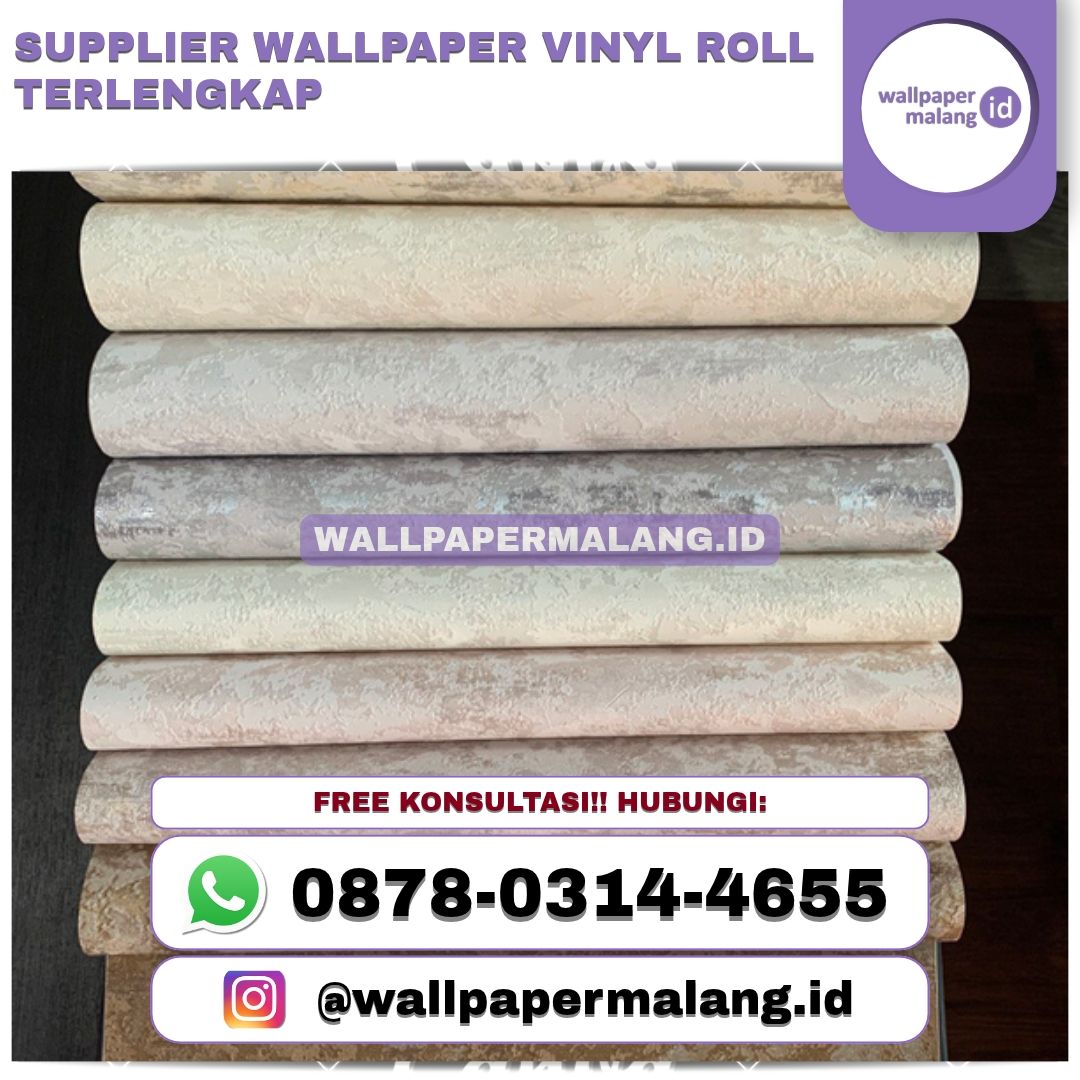 SUPPLIER WALLPAPER VINYL ROLL TERLENGKAP — Rumah Tangga