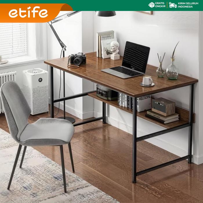 Meja Belajar e-tife Desain Minimalis Serbaguna untuk Kantor dan Rumah — Perabotan