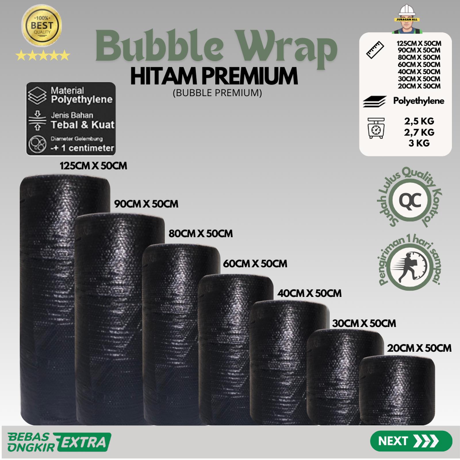 Bubble Wrap Roll Ekonomis 2.1kg Hijau 20cm x 50m untuk Bungkus Kemasan — Perlengkapan Pesta