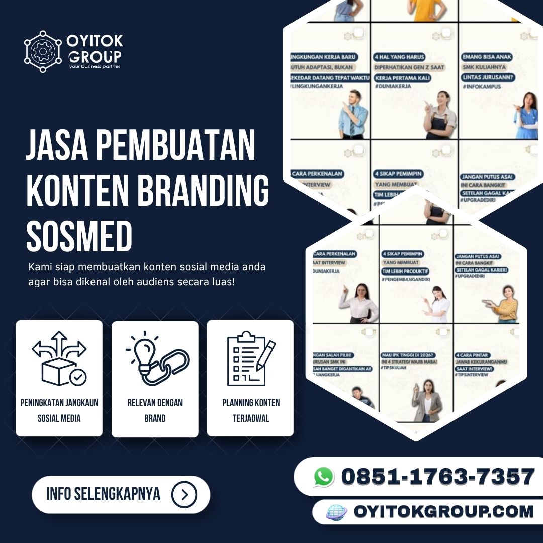 Jasa pembuatan konten branding sosmed — Jasa