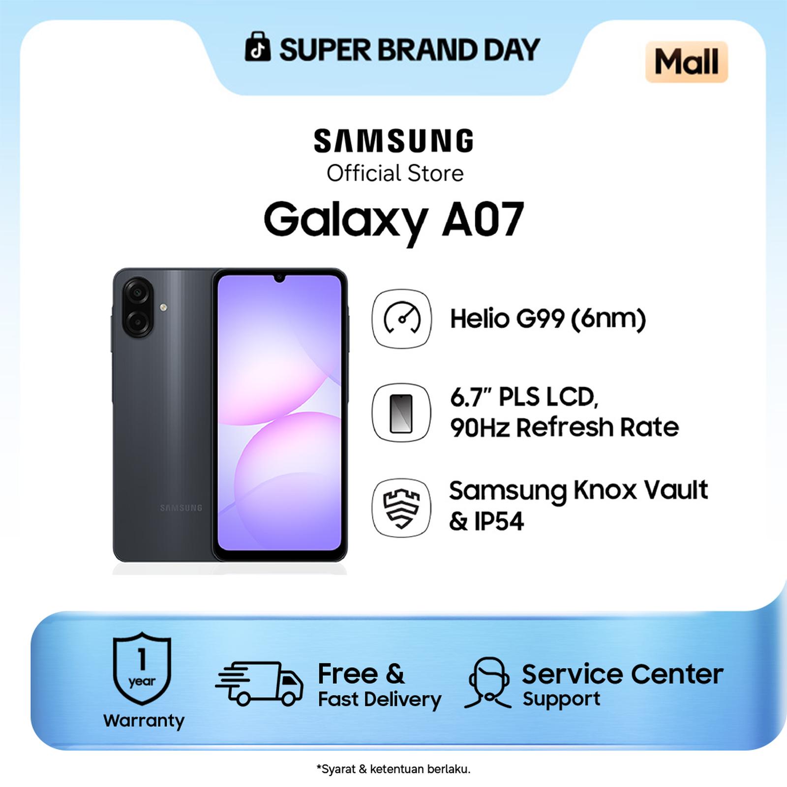 Samsung Galaxy A07 LTE 4GB/64GB Green - Baru, Baterai 5000mAh — Handphone & Tablet