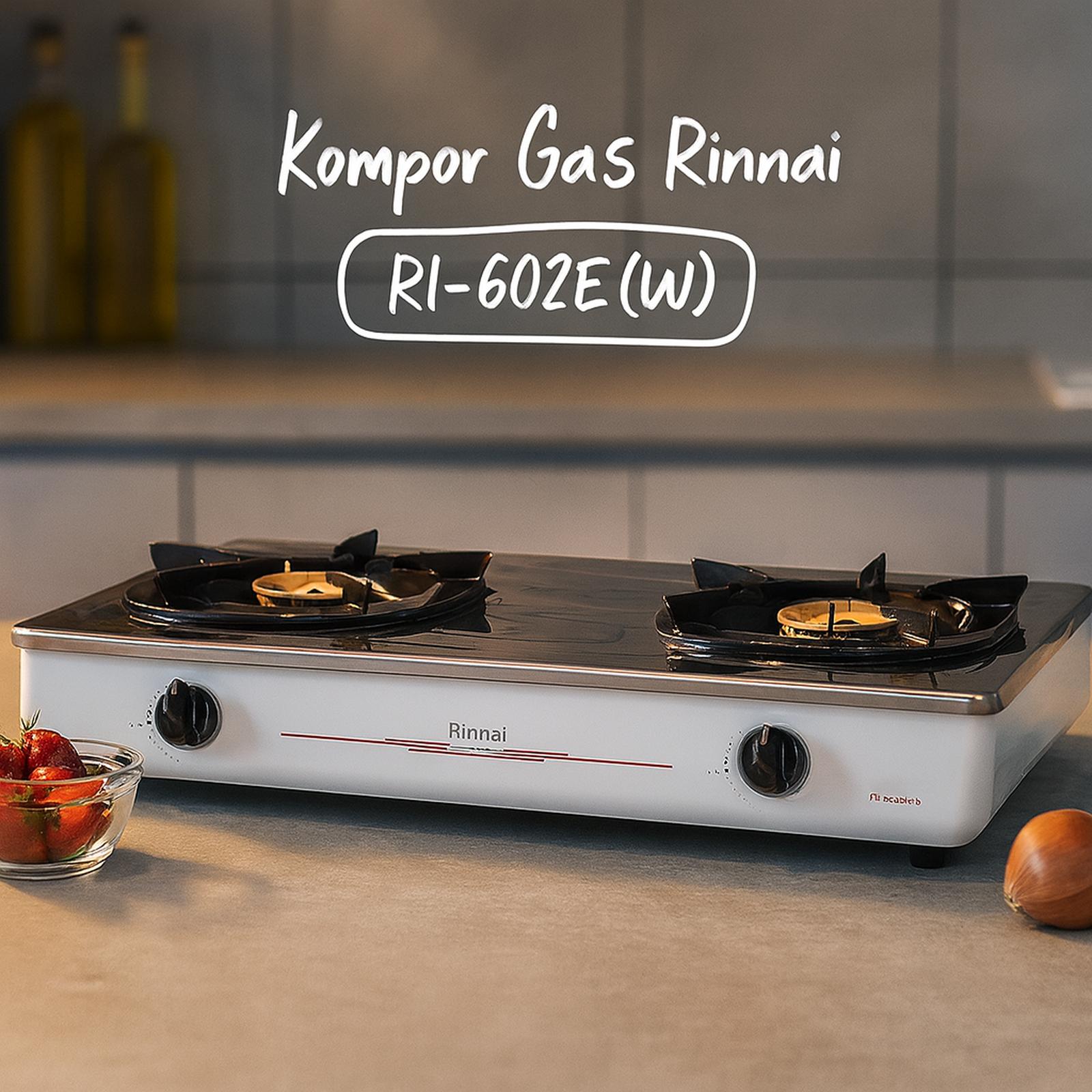 Kompor Gas Rinnai RI-202S 2 Tungku Api Sun Burner Hemat Gas Baru — Rumah Tangga