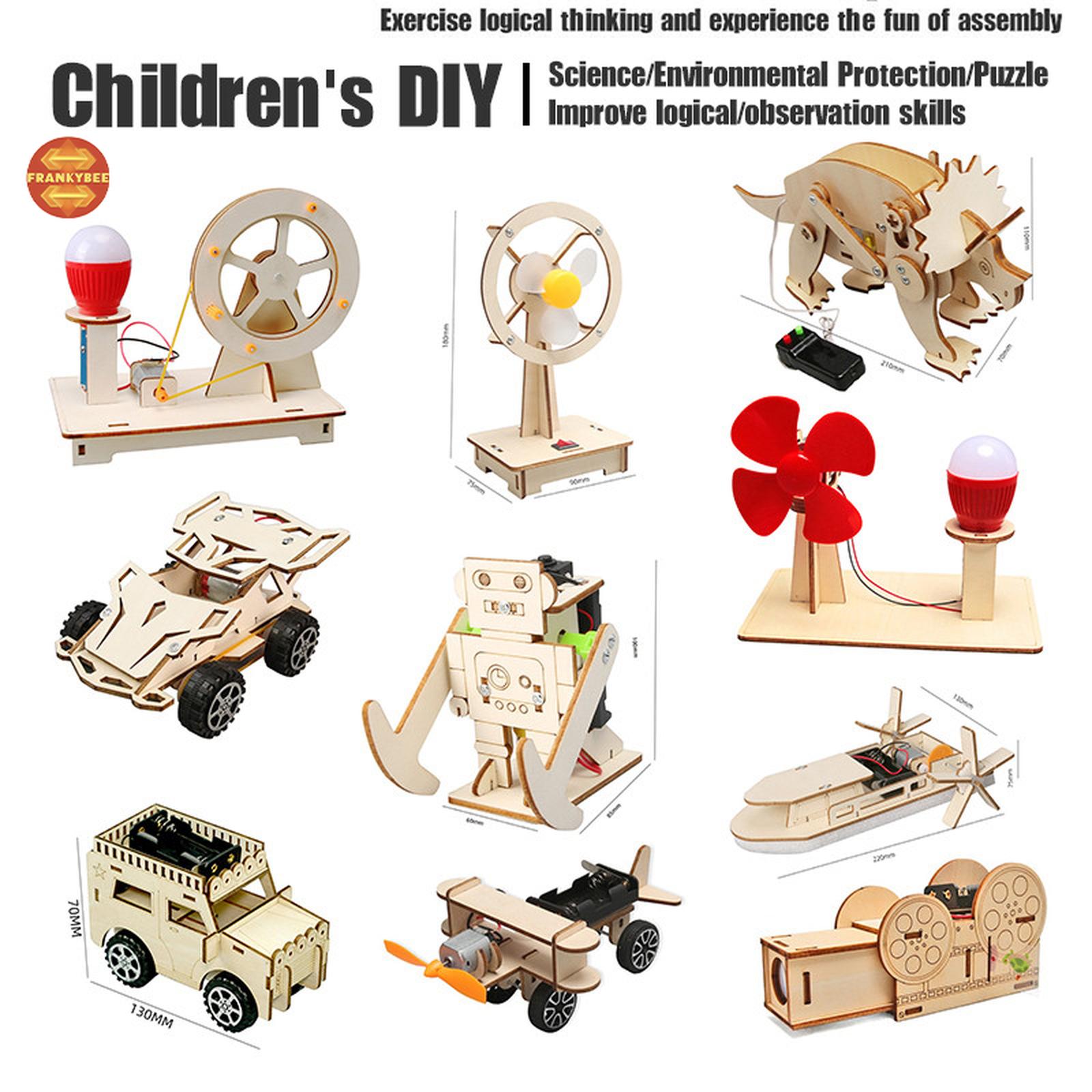 Frankybee DIY Moon Rover Mainan Edukasi Rakitan Tenaga Surya untuk Anak — Mainan & Hobi