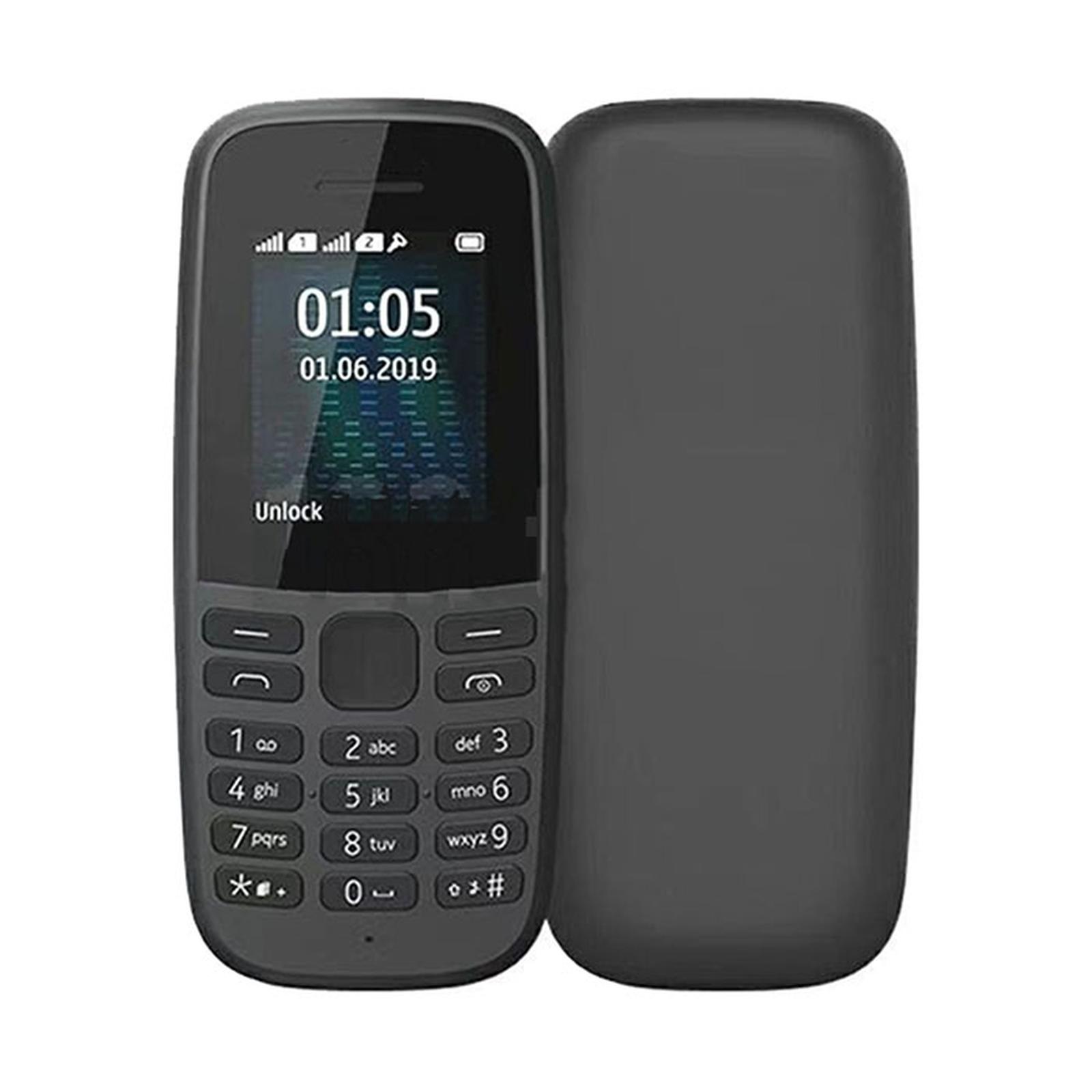 HP Nokia 105 2019 Dual SIM Full Set Garansi Warna Hitam — Handphone & Tablet