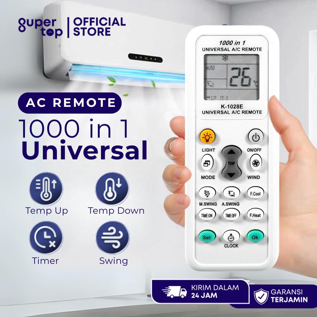 Remote AC Universal K-1028E 1000 in 1 Multi untuk Berbagai Merk AC — AC
