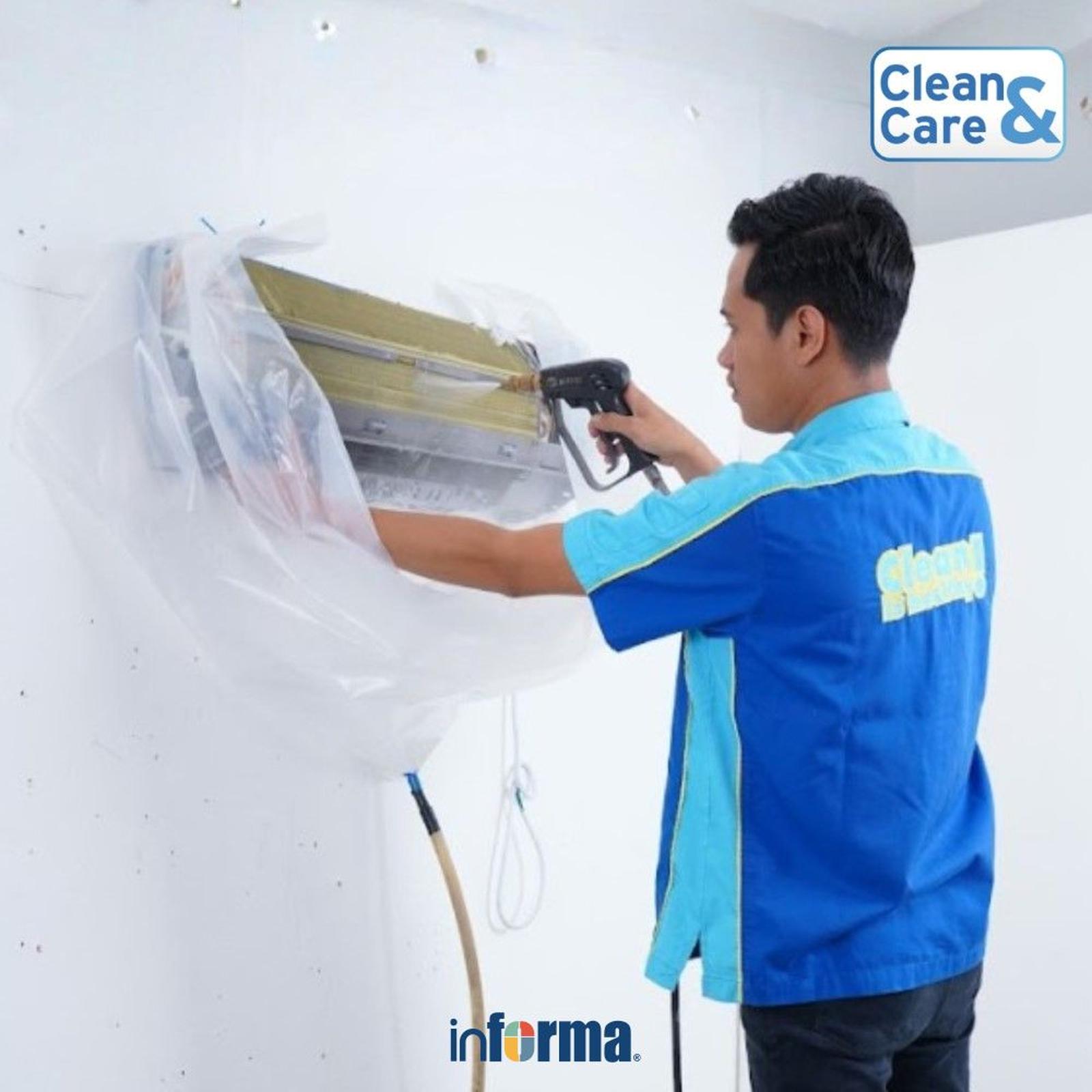 Jasa Cuci AC Split 1 Unit Clean & Care dari Informa untuk Indoor dan Outdoor — Jasa