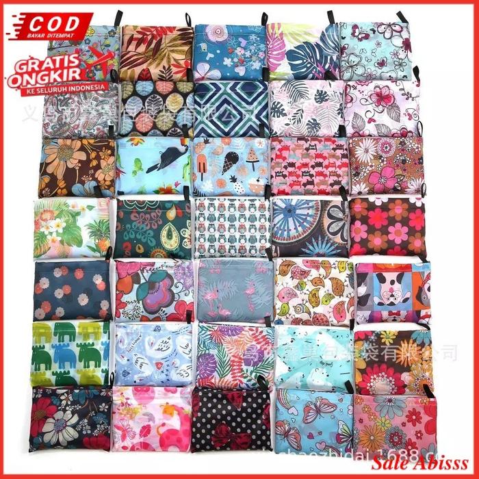 Tas Belanja Lipat Eco Bag Anti Air Motif Gajah Ukuran Besar — Rumah Tangga