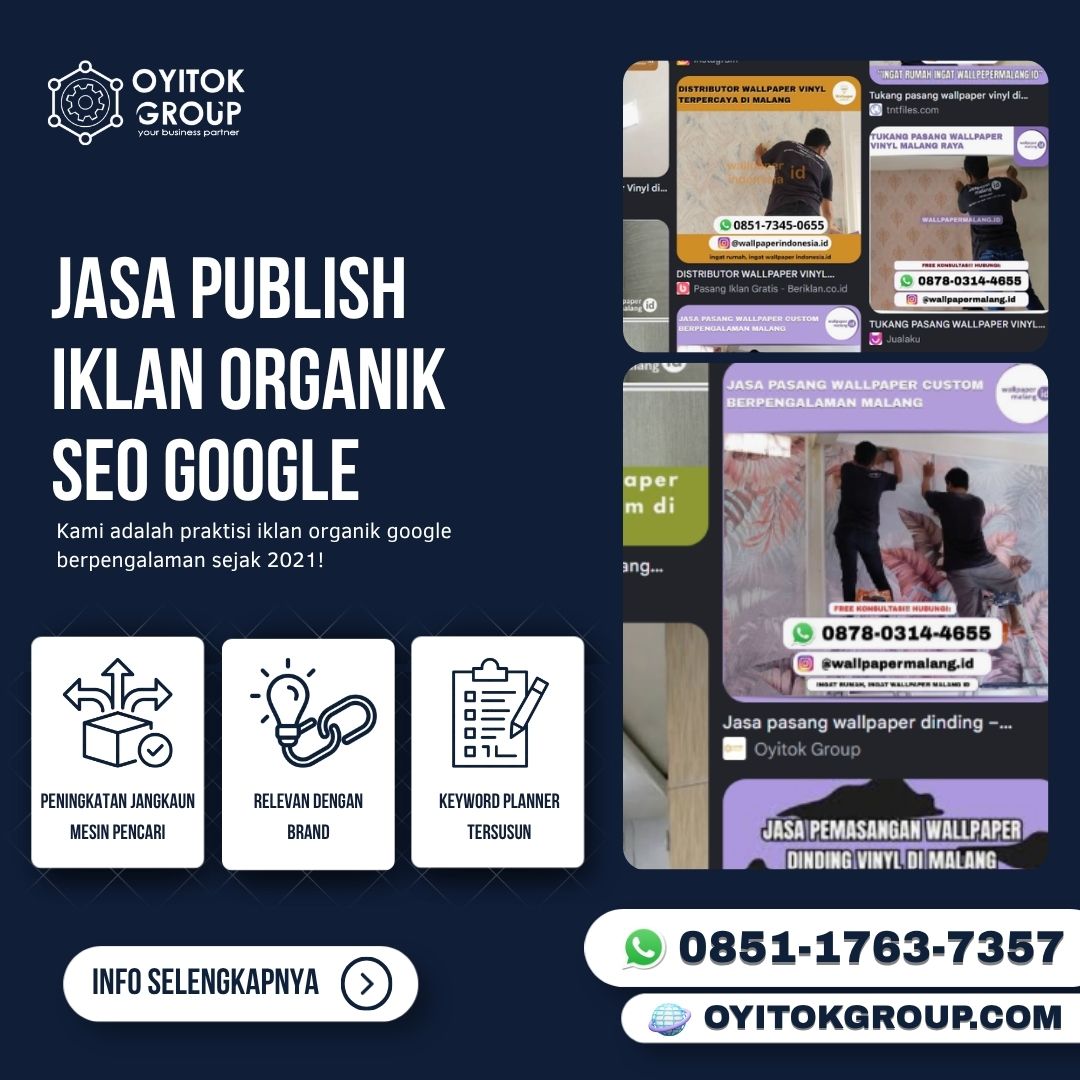 JASA PUBLISH IKLAN ORGANIK SEO GOOGLE — Jasa
