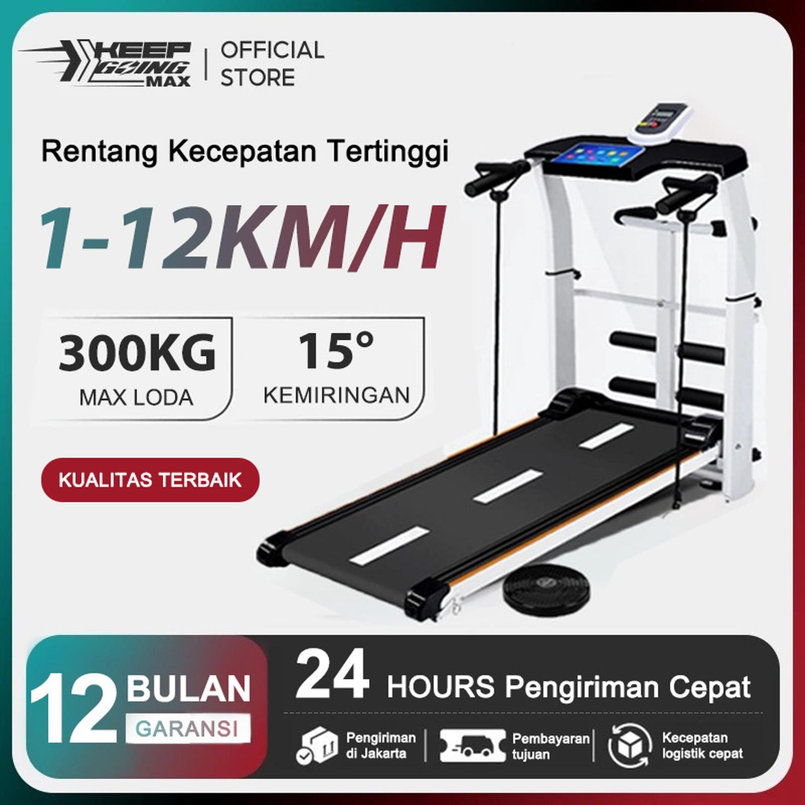 Treadmill Keep Going Max SP20 Manual Lipat Multifungsi Putih — Olahraga