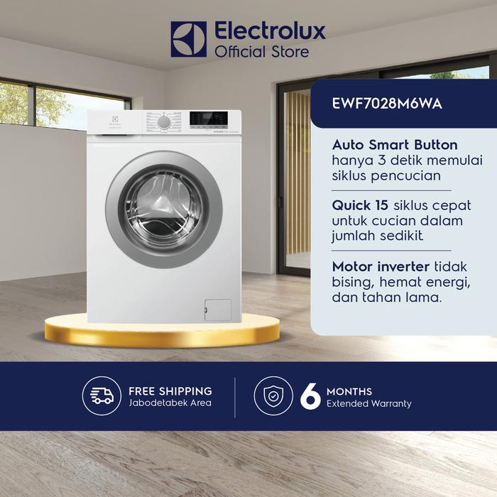 Electrolux Mesin Cuci Front Loading 7kg Inverter EWF7028M6WA — Elektronik
