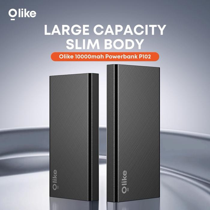 OLIKE P102 Power Bank 10000mAh Dual Input Output Hitam Garansi Resmi — Handphone & Tablet