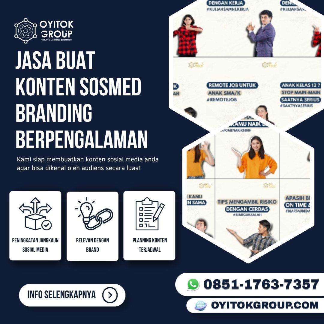 JASA BUAT KONTEN SOSMED BRANDING BERPENGALAMAN — Jasa